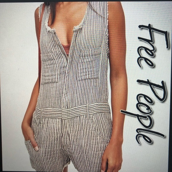 Free People Pants - NWOT Free People Mechanic Romper Sz S